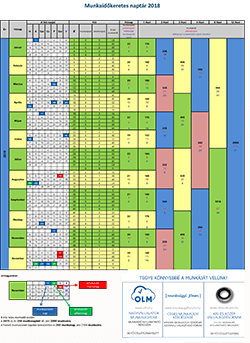 munkaidő naptár 2019 pdf template