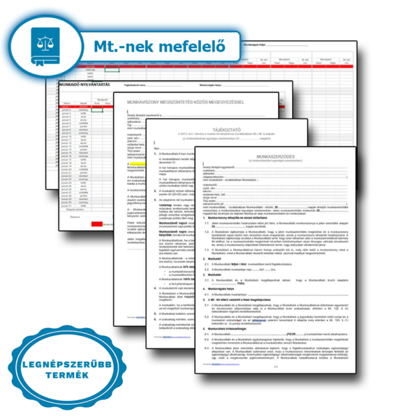 Munkaügyi alap iratminta csomag - Munkaügyi Fórum