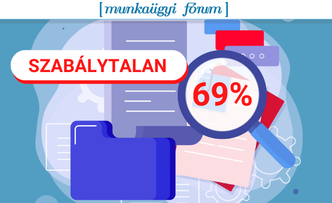 A munkáltatók 69%-nál tártak fel munkaügyi jogsértést a 2021-es évben