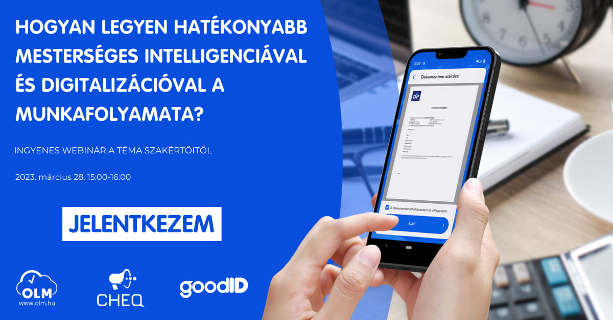 Hogyan legyen hatékonyabb mesterséges intelligenciával és digitalizációval a munkafolyamata- ingyenes-webinarium
