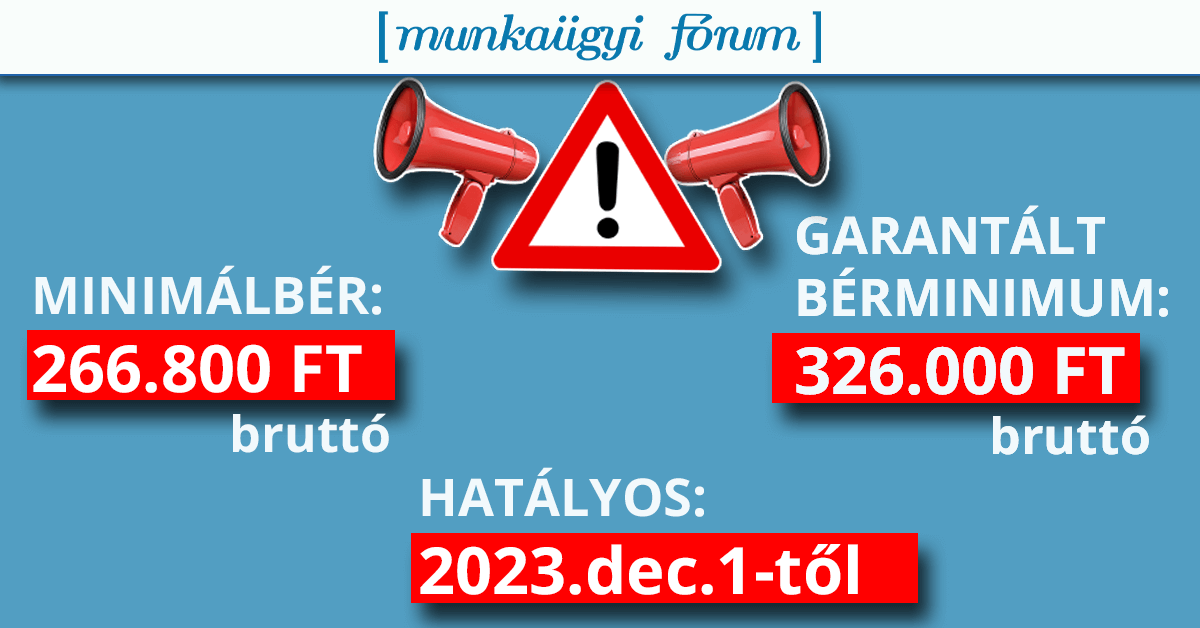 Bérminimum és garantált minimálbér 2024