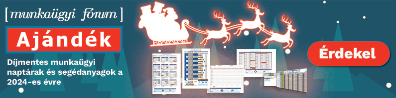 Ajándék munkaügyi segédanyagok és naptárak a 2024-es évre - Munkaügyi Fórum