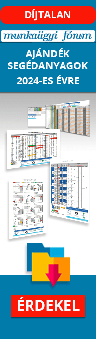 Ajándék munkaügyi segédanyagok és naptárak a 2024-es évre - Munkaügyi Fórum