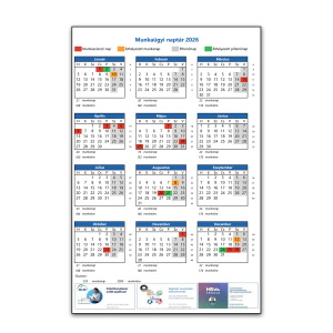 Munkaügyi naptár 2026 termékkép